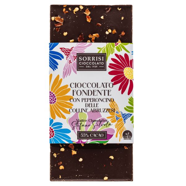 B&S DARK CHOCOLATE CHILLI PEPPER BAR 80GX12